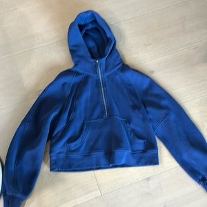 Lululemon Scuba Oversized 1/2 Zip Hoodie Night Sea XS/S